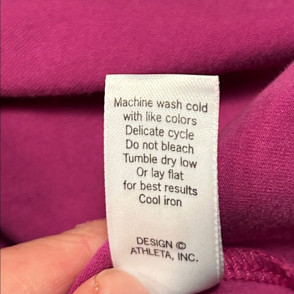 ATHLETA Medium Tall Purple Organic Cotton Tank Dress Seamed Sleeveless - Picture 7 of 10